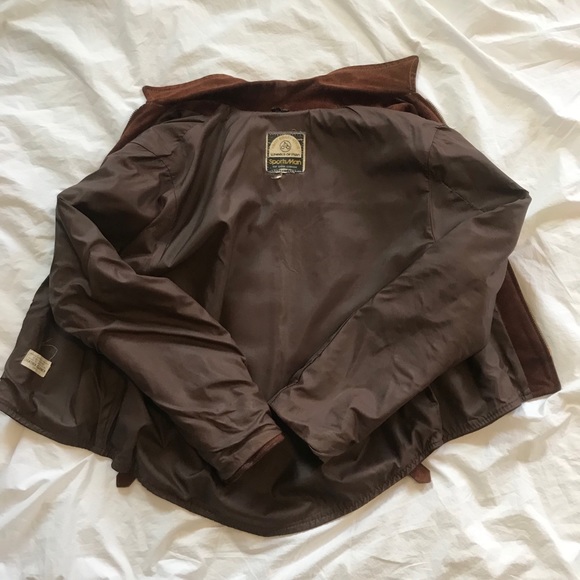 Vintage Suede Biker Jacket w/ Satin Lining - Picture 5 of 7